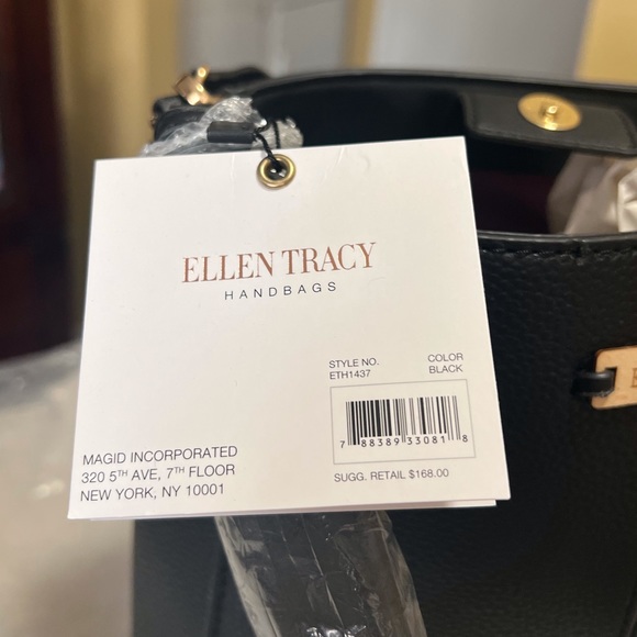 Ellen Tracy Handbags Pebble Grain Hobo W/Convertible Handle Straps. Brand New. - Picture 5 of 8